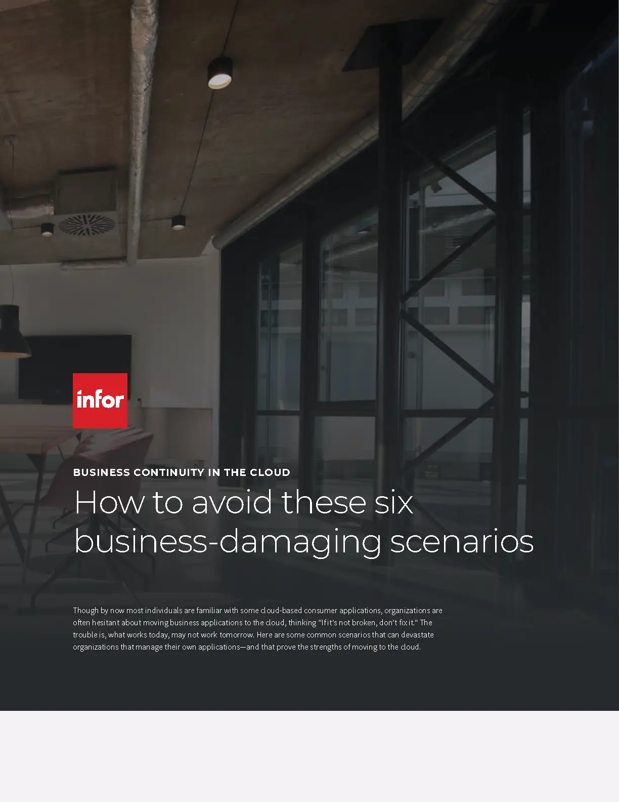 Image of the brochure cover page: How to avoid these six business-damaging scenarios